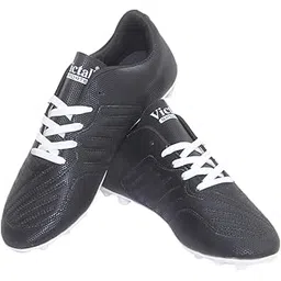 victall Football Shoes, Red PU, Water Resistant, Breathable, Lightweight, Flexible Outsole, Lace-Up, Unisex Adult Sports Footwear-picture-43