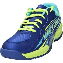 VICTOR AS-40W-BG-240 All-Around Non-Marking Badminton Shoes U-Shape 3.5 UK-5.5, Blue/Green-picture-20