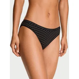victoria's secret intimates Victoria's Secret Black Stretch Cotton Bikini Panty-picture-15
