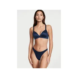 victoria's secret intimates Victoria's Secret Blue Stretch Cotton High Leg Thong Panty-picture-16