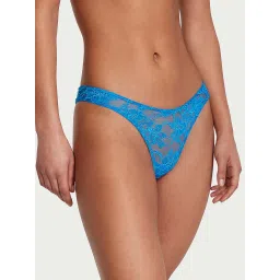 victoria's secret intimates Victoria's Secret Blue Very Sexy Shine Strap Cut-Out Back Lace Thong Panty-picture-31