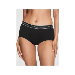 victoria's secret intimates Victoria's Secret Cotton Logo Cotton Boyshort Panty Black-picture-27