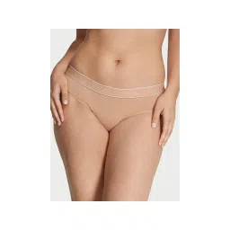 victoria's secret intimates Victoria's Secret Cotton Logo Cotton Hip Hugger Panty Beige-picture-10