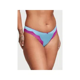 victoria's secret intimates Victoria's Secret Fun and Flirty High-Leg Scoop Thong Panty - Blue-picture-13