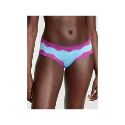 victoria's secret intimates Victoria's Secret Fun and Flirty Lace-Trim Cheeky Panty - Blue-picture-28