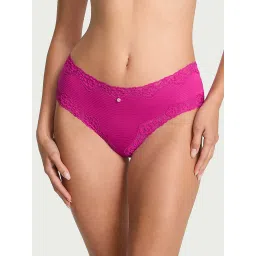 victoria's secret intimates Victoria's Secret Pink The Lacie Cotton Shadow Stripe Lace-Waist Cheeky Panty-picture-20
