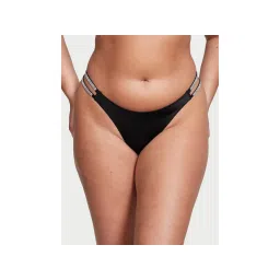 victoria's secret intimates Victoria's Secret Very Sexy Double Shine Strap Smooth Brazilian Panty - Black (XS)-picture-37