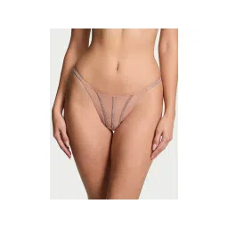 victoria's secret intimates Victoria's Secret Very Sexy Sheer Shine Thong Panty Beige-picture-38