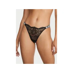 victoria's secret intimates Victoria's Secret Very Sexy Shine Strap Lace Thong Panty - Black-picture-22