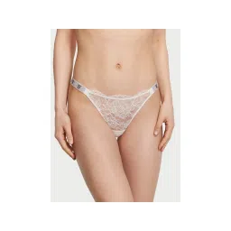 victoria's secret intimates Victoria's Secret Very Sexy Shine Strap Lace Thong Panty - White-picture-19