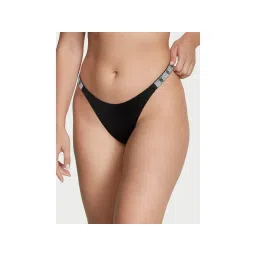 victoria's secret intimates Victoria's Secret Very Sexy Shine Strap Thong Panty - Black-picture-25