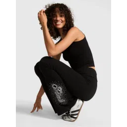 victoria's secret intimates Victoria's Secret Women Black Embellished Bootcut Leggings-picture-20