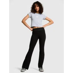 victoria's secret intimates Victoria's Secret Women Black Graphic Bootcut Leggings-picture-25