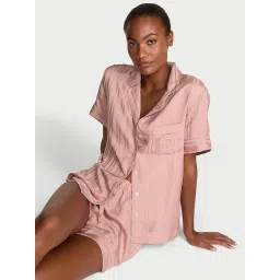 victoria's secret intimates Victoria's Secret Women Pink Textured Top & Short-picture-35