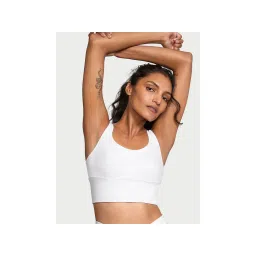 victoria's secret intimates Victoria's Secret Women White New Style! VS Elevate Cross-Back Mesh Sports Bra-picture-28