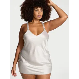 victoria's secret intimates Victoria's Secret Women White Strappy-Back Slip Nightdress (S)-picture-27