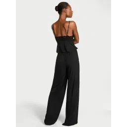 victoria's secret intimates Victoria's Secret Women Black Self Design Top & Pyjama image 2