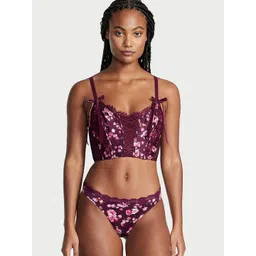 Victoria's Secret Dream Angels Printed Lace Trim Thong Brief 111760885NQ8-picture-32