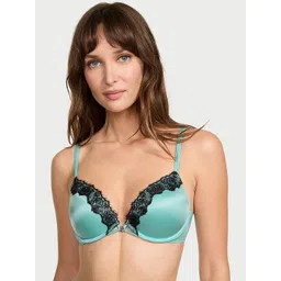 Victoria's Secret Full Coverage Underwired Heavily Padded Lace-Trim Push-Up Bra-picture-10
