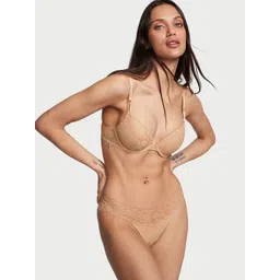 Victoria's Secret Low-Rise Self-Design Lace-Waist Thongs Briefs-picture-34