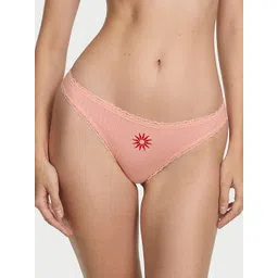 Victoria's Secret The Lacie Stretch Pointelle Lace-Waist Thong Panty 112653687BAJ-picture-42