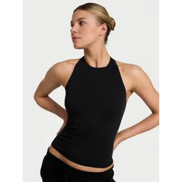 Victoria's Secret Women Round Neck Fitted Crop Top-picture-18