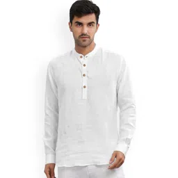 Vida Loca Band Collar Cotton Straight Short Kurta-picture-12