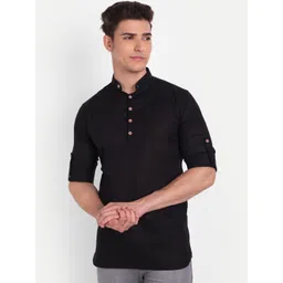 Vida Loca Band Collar Pure Cotton Kurta-picture-39