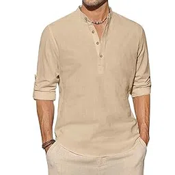 vida loca Light Yellow Color Men Solid Cotton Blend Straight Kurta Shirt-picture-43