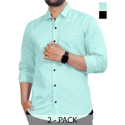 Vida Loca Men Slim Fit Opaque Casual Shirt-picture-19