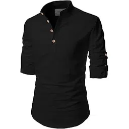 vida loca Men Solid Cotton Blend Straight Kurta Shirt for Men and Boys.-picture-19