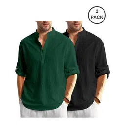vida loca Pack of 2 Men Slim Fit Short Kurta-picture-36