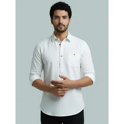 Vida Loca Shirt Collar Roll-Up Sleeves Short Kurta-picture-29
