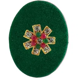 vidhya kangan Handmade Fancy Stone stud Work Saree pin Brooch for Women Jewellery Latest Stylish Crystal Unisex Floral Shape Brooch for Women/Girls (sku-bro2793)-picture-28