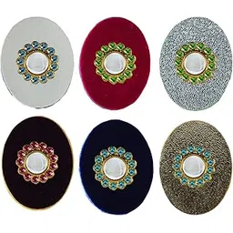 vidhya kangan Handmade Fancy Stone stud Work Saree pin Brooch for Women Jewellery Latest Stylish Crystal Unisex Floral Shape Brooch for Women/Girls (sku-bro2908)-picture-29