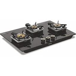 Vidiem Vogue 3-Burner Gas Cooktop/Hob | World's First Fully Removable Burner Assembly | 10Mm Toughened Glass | Hexa Flame Forged Brass Burners | 5Mm Thick Pan Support | Manual Ignition - Black-picture-31