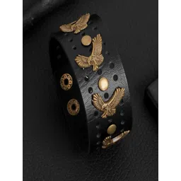 Vientiq Men Black Leather Bracelet-picture-23