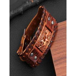 Vientiq Men Brown Leather Bracelet-picture-39