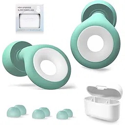 VIETNAM Stylish Ear Plugs For Noise Reduction Flexible Silicone Earplugs For Noise Cancelling, Green Ear Plug Hearing Protection For Flight Travel Studying Sleep-picture-47