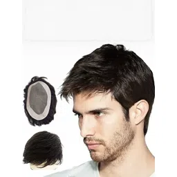 VIEWS Men Black Wavy Clip-In Locks Hair Extension-picture-30