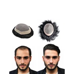 VIEWS Tape-In Wavy Toupee Hair Extension-Black-10.8 Inch-picture-41