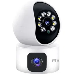 Viewvision AT-610 Full HD 3MP Dual Lens (360°) Pan/Tilt Wi-Fi 2 Way Talk Night Vision Home Security Camera-image-22