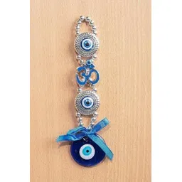 vigamu Evil Eye Om Design Lucky Pendant Hanging Ornament Amulet for Car,OFFICE,HOME Glass, Plastic Windchime-picture-13