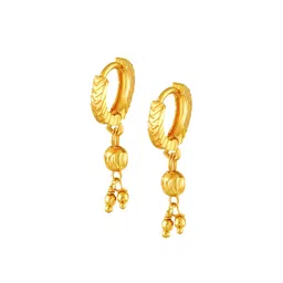Vighnaharta Gold-Plated Hoop Earrings-picture-25