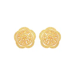 Vighnaharta Gold-Toned Floral Studs Earrings-picture-23