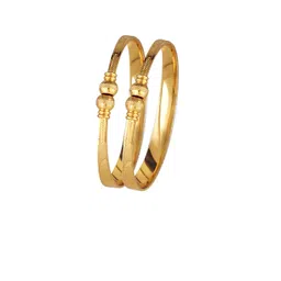 Vighnaharta Set Of 2 Gold Plated Adjustable Bangles-picture-31