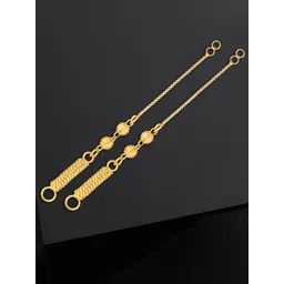 Vighnaharta Set Of 2 Gold-Plated Classic Ear Chains-picture-12
