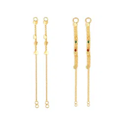 Vighnaharta Set Of 2 Gold-Plated Classic Ear Cuff-picture-19