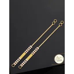 Vighnaharta Set Of 2 Gold-Plated Contemporary Ear Chains-picture-22