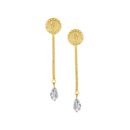 Vighnaharta Set Of 2 Gold Plated Removable Stud And Chain Drop Earring-picture-30
